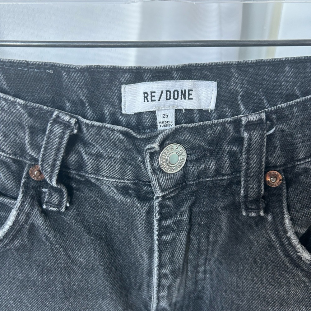 Re/Done 70’s Straight Jeans Sz 25 - Picture 2 of 6